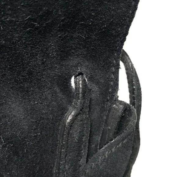 Saint Laurent Paris Shoulder Bag Anita Black Fringe - Picture 10 of 15